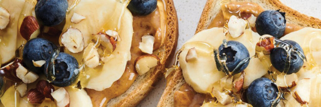 Peanut Butter and Banana on Warburtons Gluten Free Toast