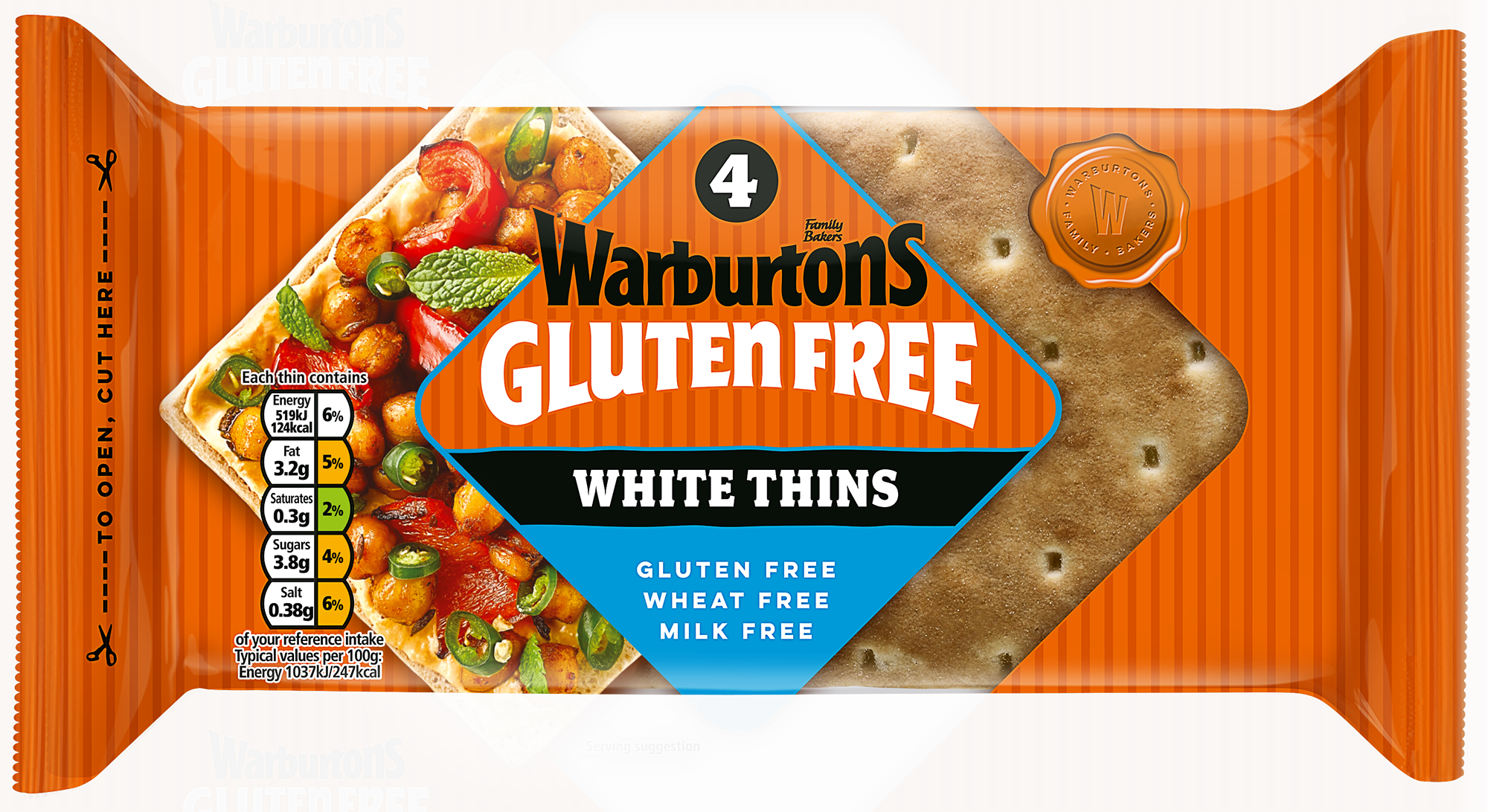 Warburtons Gluten Free White Thins